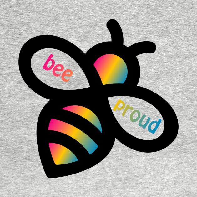 Bee Proud - Pansexual Flag bees by Teamtsunami6